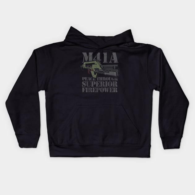 Superior Firepower Kids Hoodie by TrulyMadlyGeekly